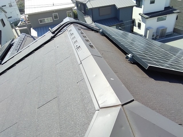加古川市　棟板金　換気棟